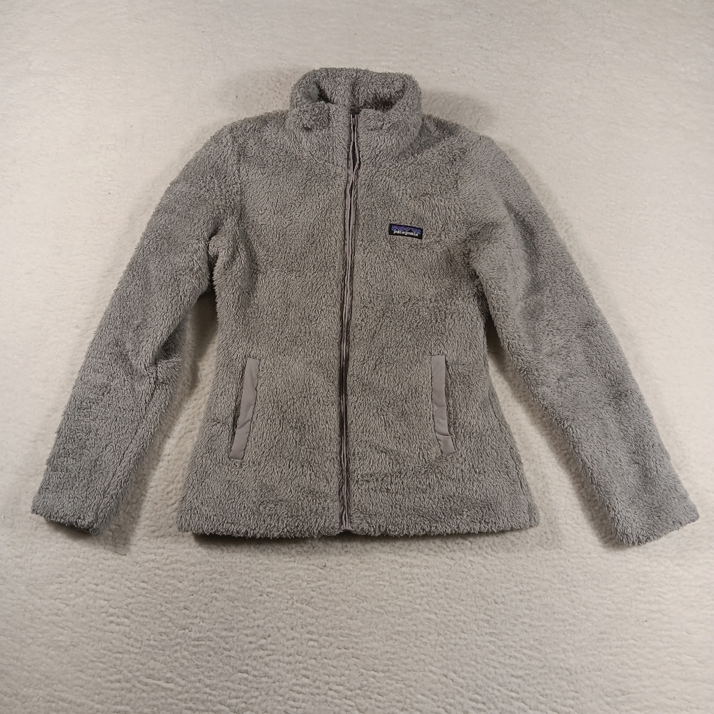 Patagonia Fleece Womens Small Gray Los Gatos Full Zip Sherpa Teddy Gorpcore